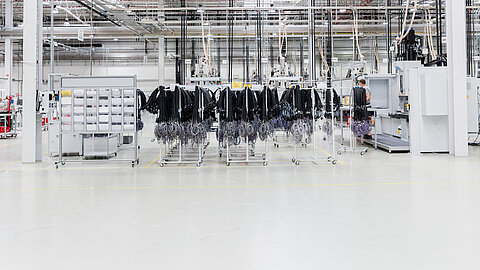 Produktionshalle von Leitungssätzen in Polen