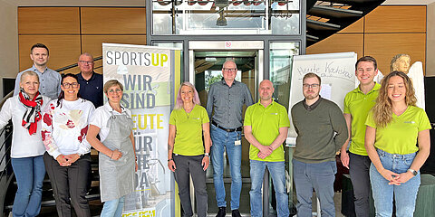 Group picture of eleven supervisors and partners of our health days