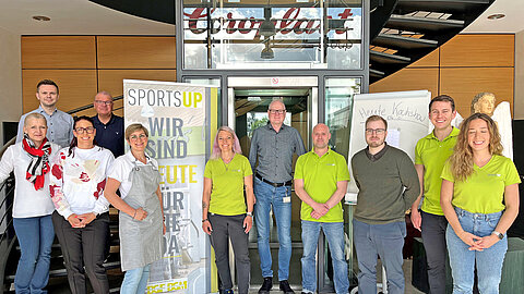 Gruppenbild von elf Betreuern und Partnern unserer Gesundheitstage