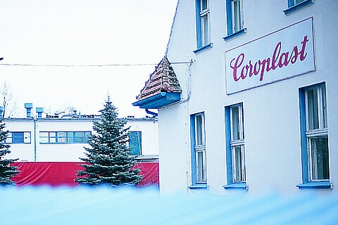 Building in Dylaki, Poland